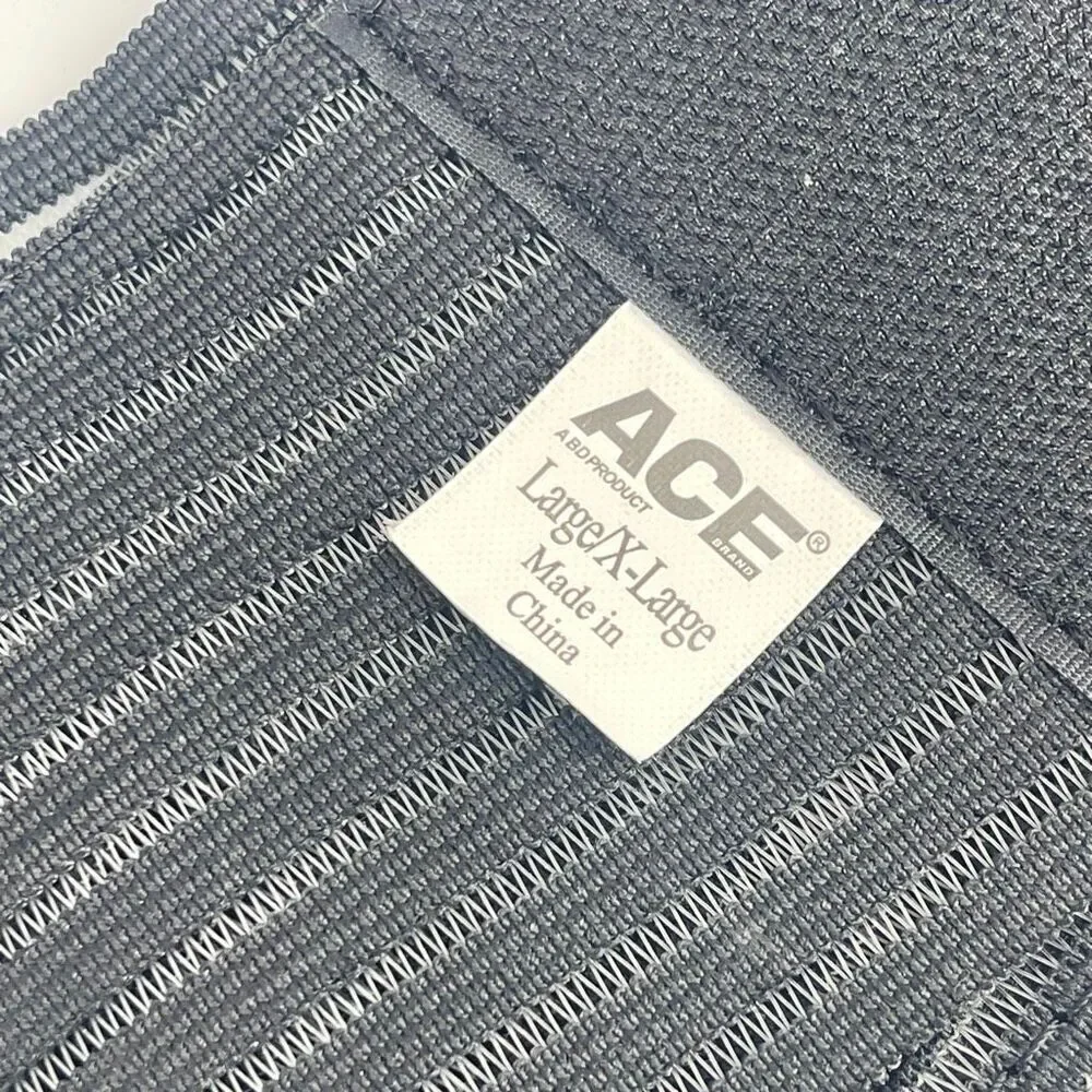 ACE Deluxe Back Stabilizer Black/Blue Unisex L/XL | Dual Strap Support Brace